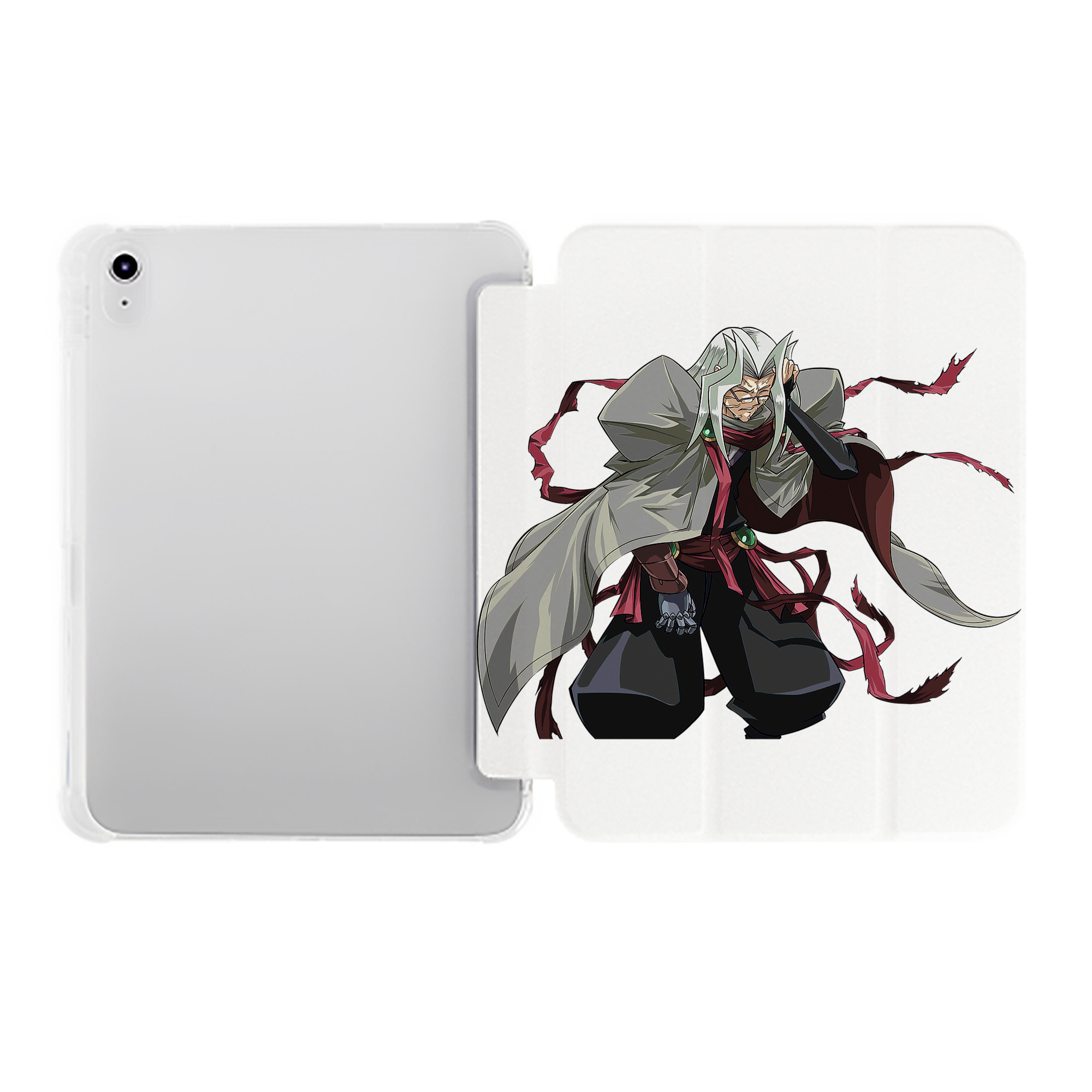 （画像用） 遊☆戯☆王 Yu-Gi-Oh! IPad ケース ペン収納付き 三つ折りスタンド PUレザー×シリコン 対応機種9.5/10.5/10.9インチ